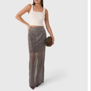 Rotate Birger Christensen Beaded Maxi Skirt